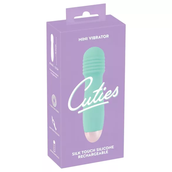 You2Toys - Cuties Mini Wand - įkraunamas mini masažinis vibratorius (žalias)