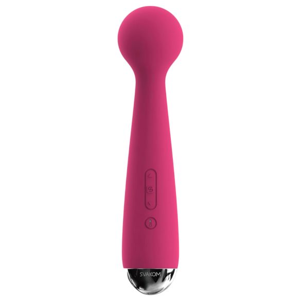 Svakom Emma mini Wand - įkraunamas masažuoklis vibratorius (raudonas)