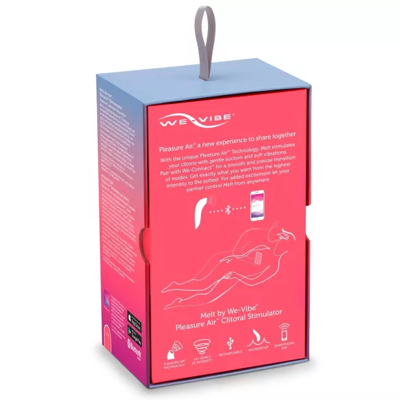 We-Vibe Melt - programėle valdoma oro bangų klitorio stimuliatorius (koralo spalvos)
