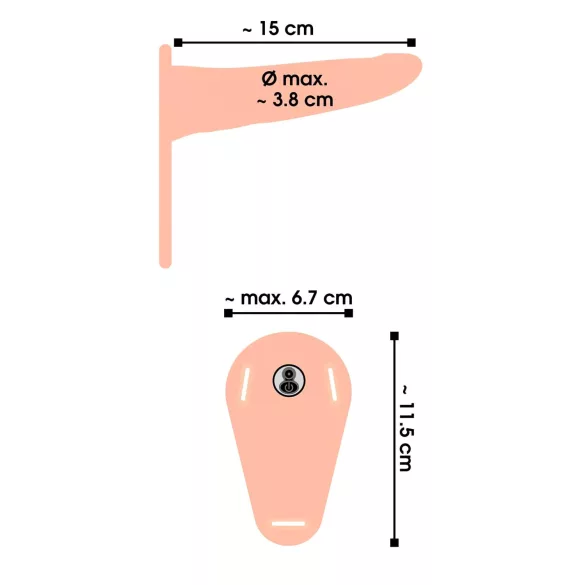 You2Toys - prisegamas vibratorius - įkraunamas - kūno spalvos
