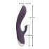 Javida - atsparus vandeniui vibratorius su klitorio stimuliatoriumi (violetinis)