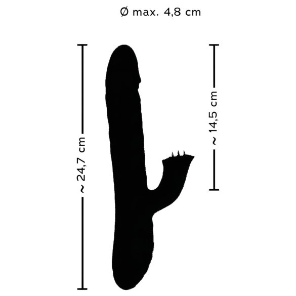 Smile Pearl - vibratorius su karoliukais - lila