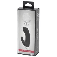   Fifty Shades of Grey - rabbit vibratorius su klitoriniu stimulatoriumi - juodas