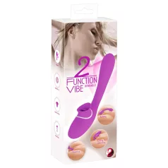   You2Toys - vibratorius ir masažuoklis - 2 funkcijos - įkraunamas, violetinis