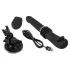 You2Toys - automatinis stūmoklinis vibratorius - juodas, įkraunamas