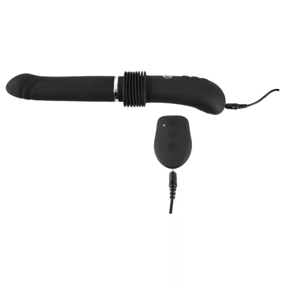 You2Toys - automatinis stūmoklinis vibratorius - juodas, įkraunamas