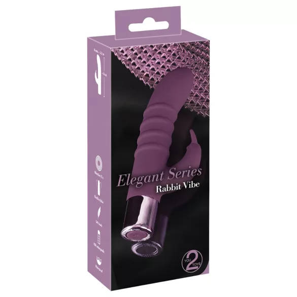 You2Toys - Rabbit Vibe - įkraunamas klitorinis G taško vibratorius (purpurinis)