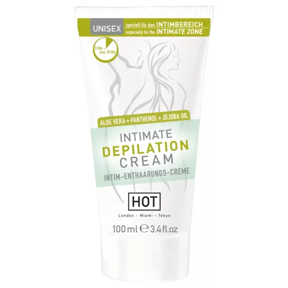 HOT Intimate - intymių vietų depiliacinis kremas su mentele - 100 ml