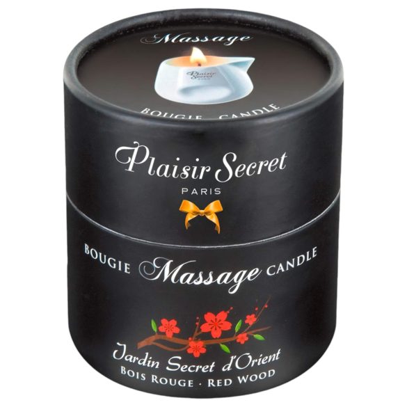 Plaisirs Secrets Raudonasis Medis - masažo žvakė (80ml)