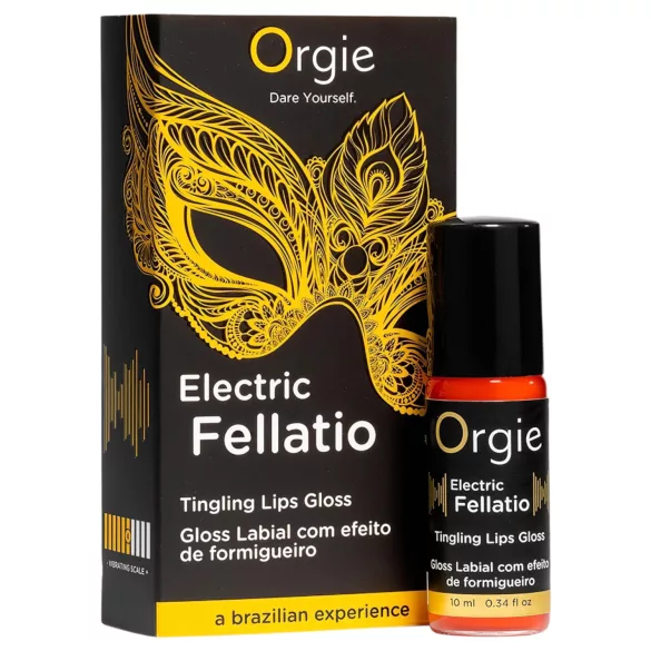 Orgie Electric Fellation - dilgčiojantis lūpų blizgis (10 ml)