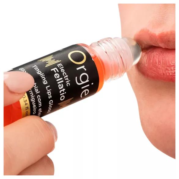 Orgie Electric Fellation - dilgčiojantis lūpų blizgis (10 ml)