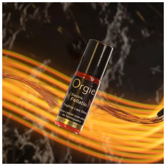 Orgie Electric Fellation - dilgčiojantis lūpų blizgis (10 ml)