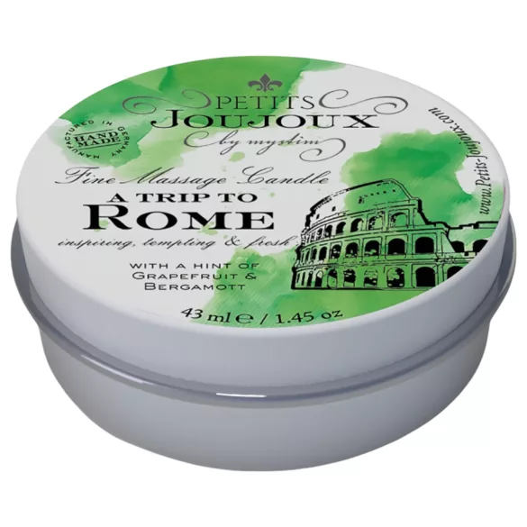 Petits Joujoux Rome - masažo žvakė - greipfrutų ir bergamočių - 43 ml