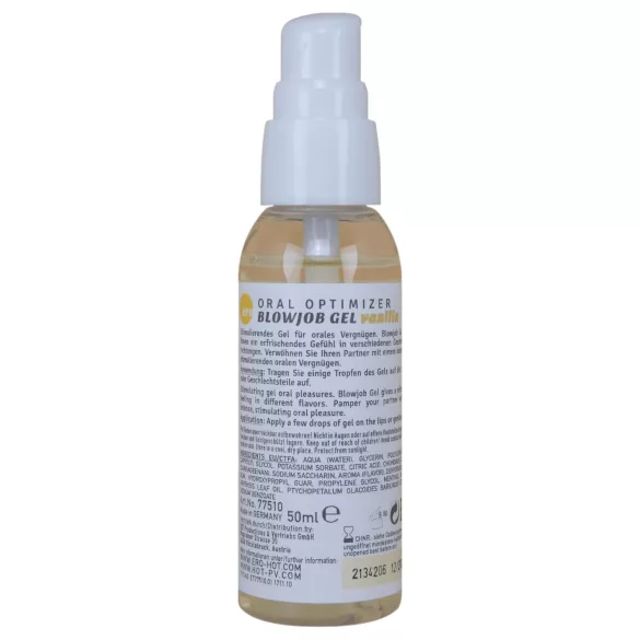HOT - Blowjob gelis - oralinis lubrikantas - vanilės (50 ml)