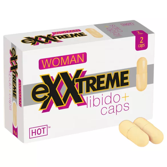 Hot exxtreme - libido papildas moterims - kapsulės (2 vnt.)