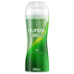 Durex 2in1 masažo aliejus - Aloe Vera (200ml)