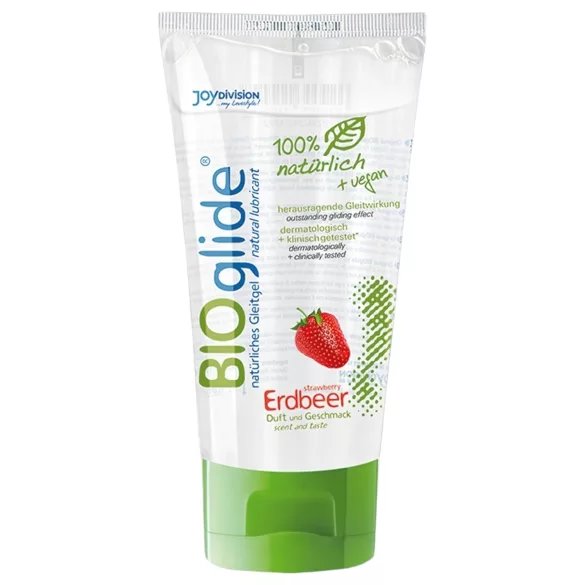 BIOglide - vandens pagrindo lubrikantas - braškių - 80ml