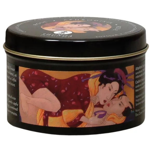 Shunga - masažo žvakė - afrodiziakas - rožių kvapas - 170 ml