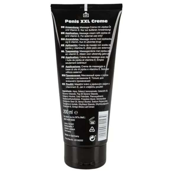 Penis XXL - intyminis kremas vyrams - 200ml
