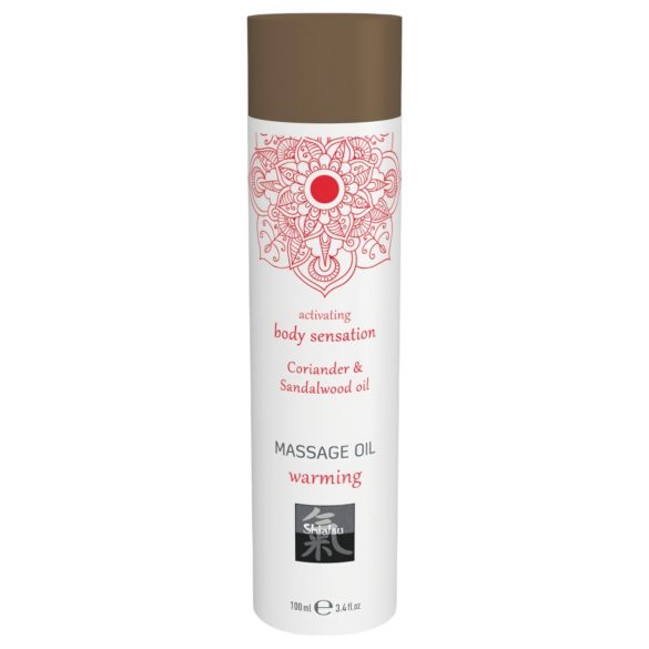 Šiacu šildantis masažo aliejus - kalendra ir sandalmedis, 100 ml