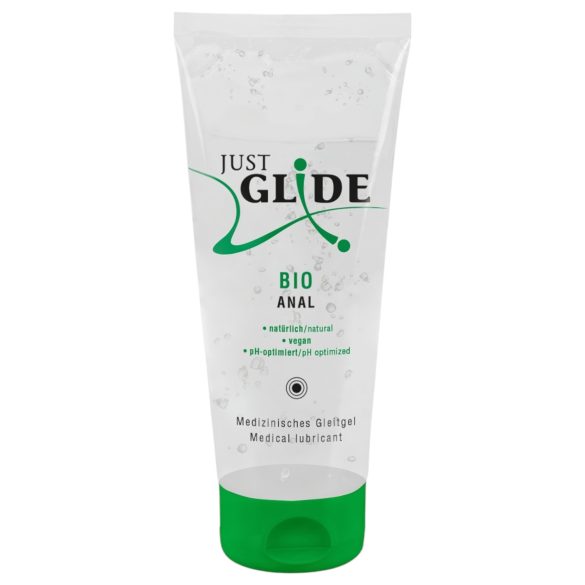 Just Glide Bio ANAL - vandens pagrindo veganiškas lubrikantas (200 ml)