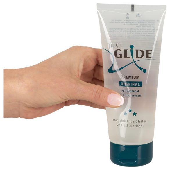 Just Glide Premium Original - vandens pagrindo lubrikantas - veganiškas - 200 ml