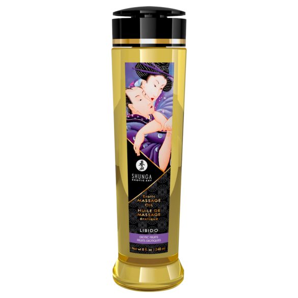 Shunga - masažinis aliejus - egzotiniai vaisiai - 240 ml