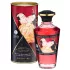 Shunga - šildantis masažo aliejus - šampanas ir braškės - 100 ml