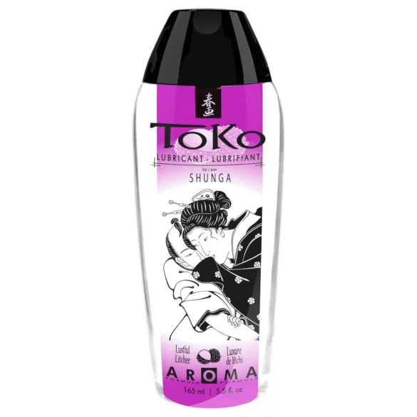 Shunga Toko - vandens pagrindo lubrikantas - ličiai - 165 ml