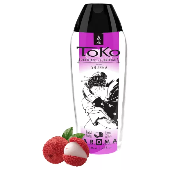 Shunga Toko - vandens pagrindo lubrikantas - ličiai - 165 ml
