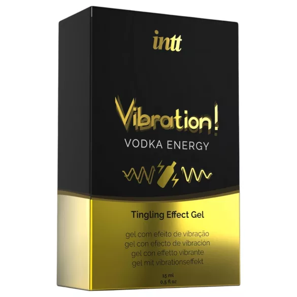 Intt Vibration! - skystas vibratorius - Vodka Energy lubrikantas 15ml