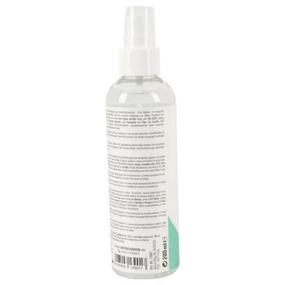 JoyDivision Clean Safe - dezinfekuojantis ir valomasis purškiklis - 200 ml