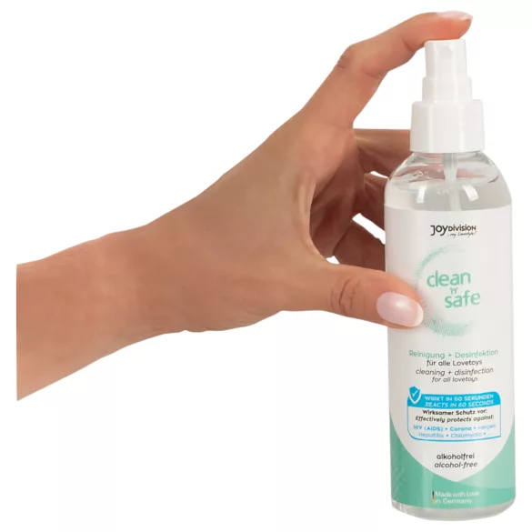 JoyDivision Clean Safe - dezinfekuojantis ir valomasis purškiklis - 200 ml