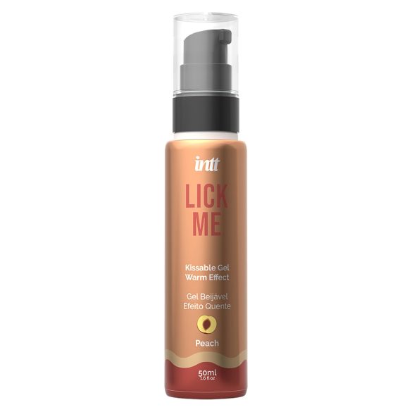 Intt Lick Me - šilumą suteikiantis lubrikantas - persikų - 50 ml