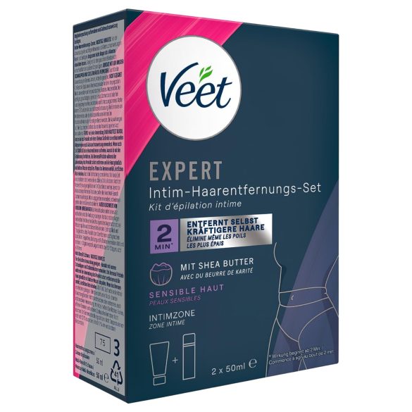 Veet - intymus depiliacinis kremas ir drėkinamosios putos moterims (2×50 ml)
