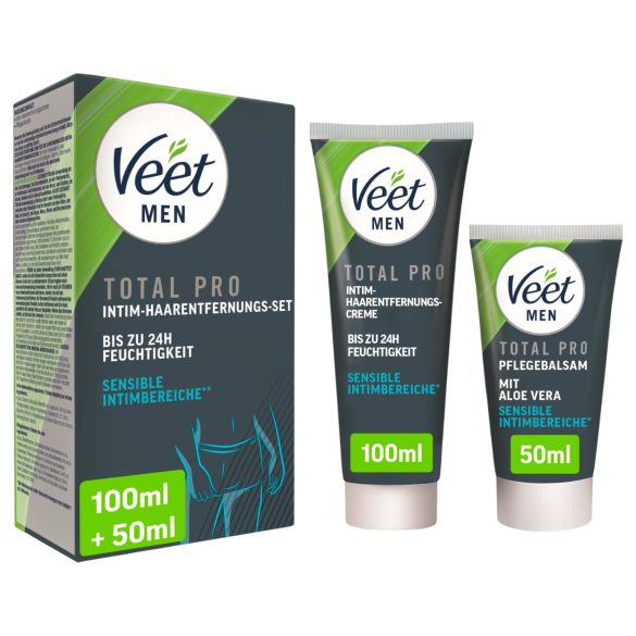 Veet - intymios zonos depiliacinis kremas ir balzamas vyrams (100 ml + 50 ml)