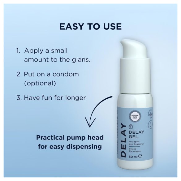 Mister Size - ejakuliacijos atidėjimo gelis - 50ml