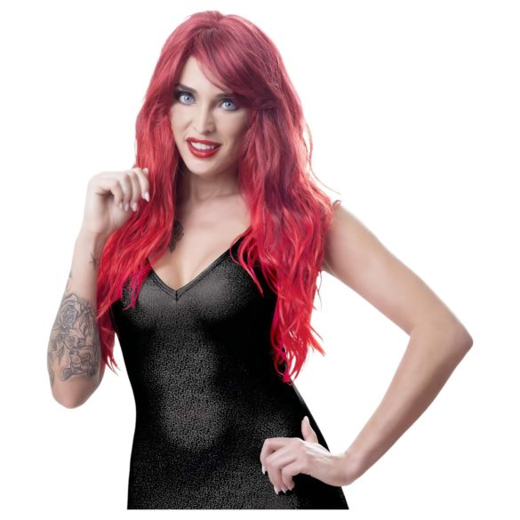 Cottelli - ilgi banguoti perukai su kirpčiukais - raudona