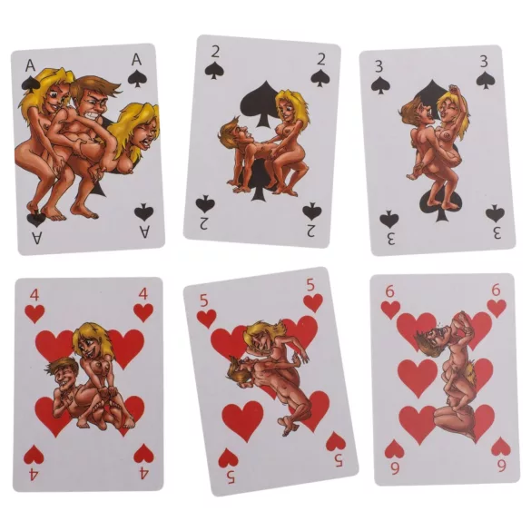 Kama Sutra - žaidimų kortos su erotiniais paveikslėliais - 54 vnt