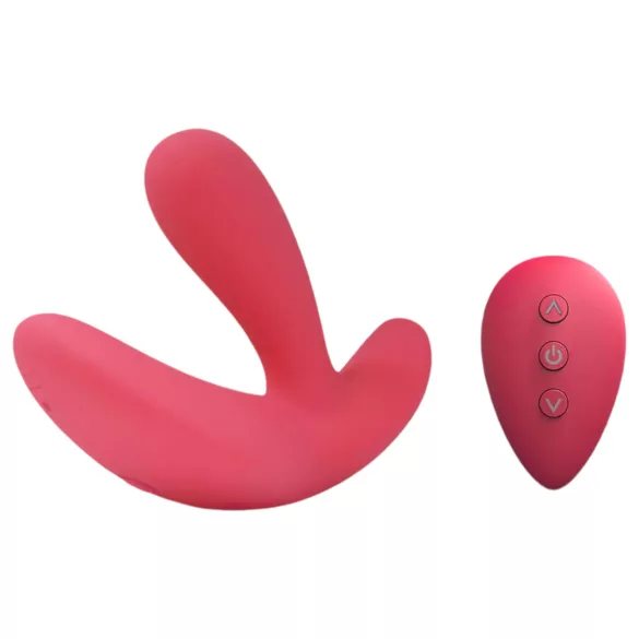 Cotoxo Saddle - prostatos vibratorius su nuotoliniu valdymu - raudonas