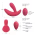 Cotoxo Saddle - prostatos vibratorius su nuotoliniu valdymu - raudonas