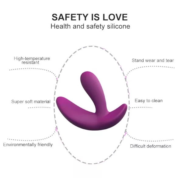Cotoxo Saddle - prostatos masažuoklis su nuotoliniu valdymu - violetinis