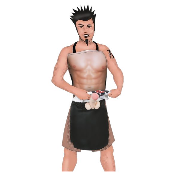 CHEFCOCK - virtuvinis prijuostė vyrams - juokingas dizainas