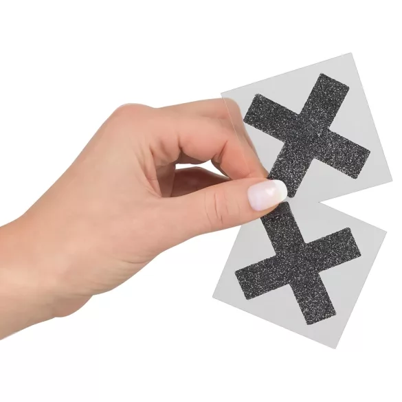 Žvilgantys - spenelių lipdukai - blizgūs - X