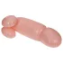 Cock Fighting - pripučiamas prisegamas penis - natūralios spalvos