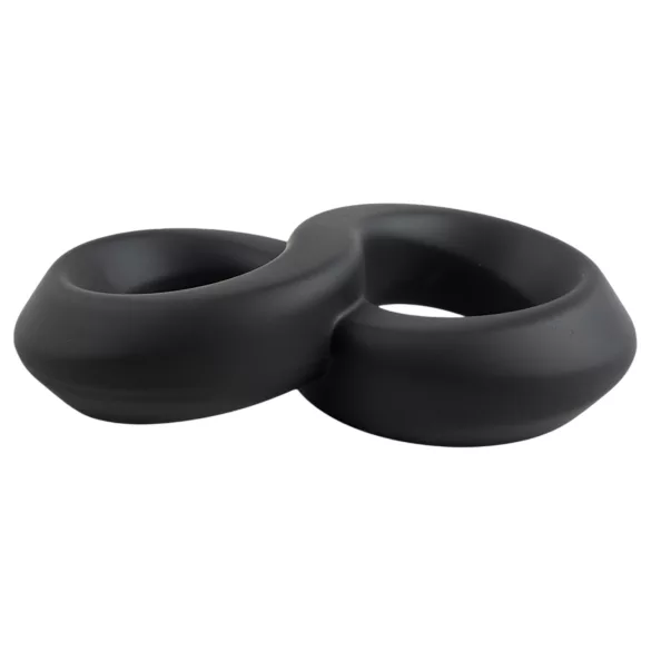 Pulselock Taur - dvigubas varpos ir sėklidžių žiedas (juodas) - 20 mm