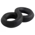 Pulselock Taur - dvigubas varpos ir sėklidžių žiedas (juodas) - 20 mm
