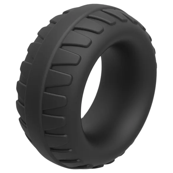 Pulselock Oak - ypač storas silikoninis varpos žiedas (juodas) - 40 mm