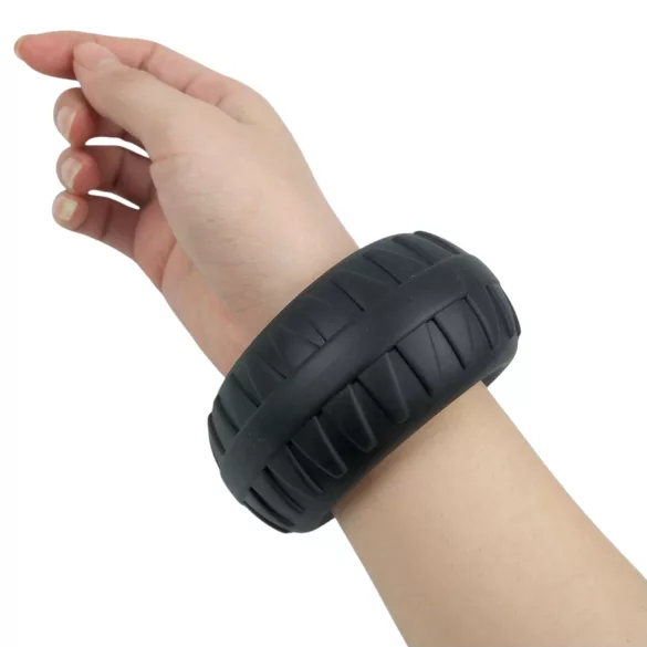 Pulselock Oak - ypač storas silikoninis varpos žiedas (juodas) - 40 mm