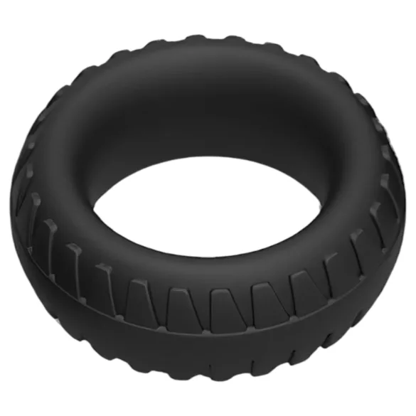 Pulselock Forge - padangos protektoriaus rašto silikoninis varpos žiedas (juodas) - 30 mm